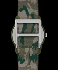 Kids Timex Kids Watches*TIME MACHINES® 29mm Green Camo Elastic Fabric Kids Watch