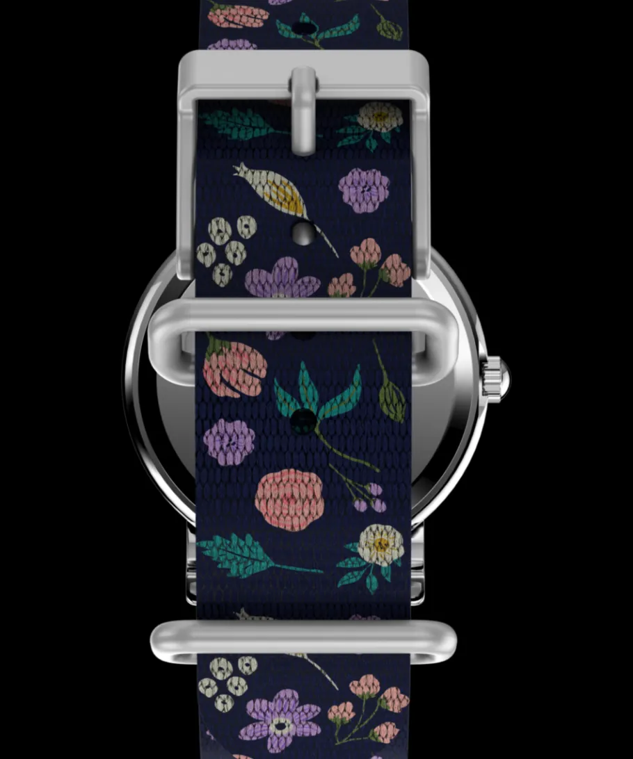 Women Timex Small*Weekender x Peanuts Floral 31mm Fabric Strap Watch