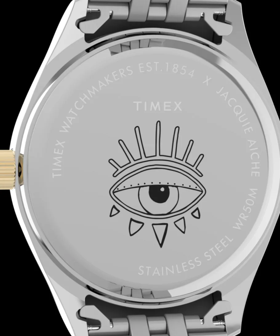 Women Timex Bracelet|Silver-tone*x Jacquie Aiche 36mm Stainless Steel Bracelet Watch