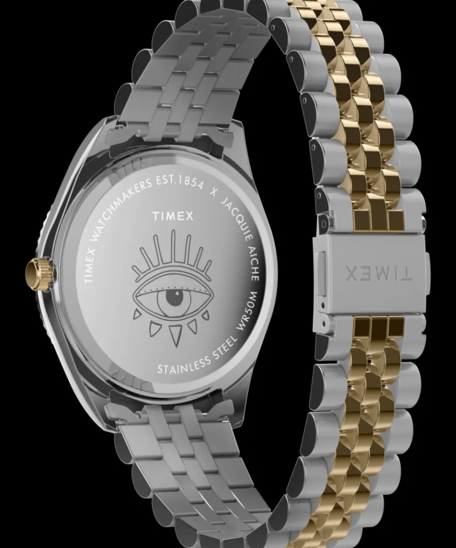 Women Timex Bracelet|Silver-tone*x Jacquie Aiche 36mm Stainless Steel Bracelet Watch
