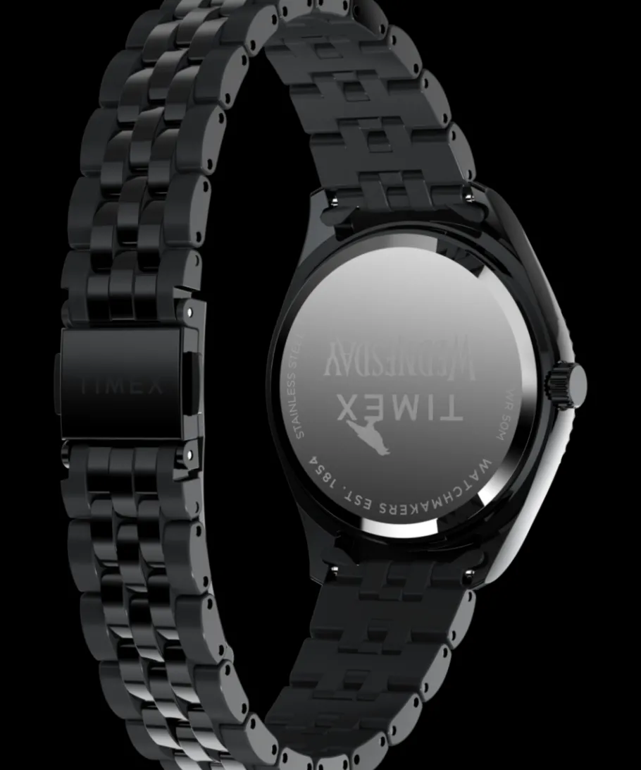 Women Timex Bracelet*x Wednesday Legacy 36mm Stainless Steel Bracelet Watch