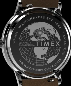 Timex Leather*Waterbury Classic 40mm Leather Strap Watch